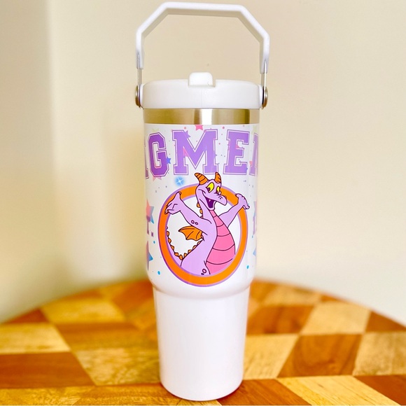 NEW Disney Imagination Figment 30oz Tumbler.Double wall Stainless Cup keeps cold - Picture 1 of 4